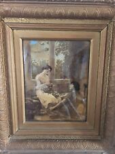 Victorian framed crystoleum for sale  NESTON