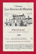 Etiquette bordeaux fronsac d'occasion  Albertville