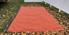 Used, Canvas Outdoor Awning Patio Cover Sun Shade Sail Tarp 14’ x 10’ Orange for sale  Shipping to South Africa