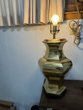 vintage pair aged brass lamps for sale  Millington