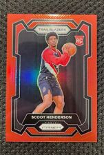 2023-24 Panini Prizm Scoot Henderson Red Prizm  /299 Rookie Card Trailblazers RC for sale  Shipping to South Africa