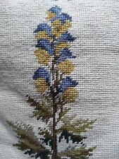 Floral needlepoint pillow for sale  Atlantic Beach