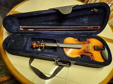 LINDO VIOLINO ESTRELA COM ESTOJO RÍGIDO E ARCO 22" L X 8" C!!, usado comprar usado  Enviando para Brazil