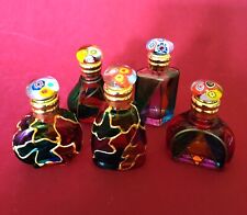 Botella de perfume decorativa multicolor Murano hecha a mano en Italia conjunto de 5 segunda mano  Embacar hacia Argentina