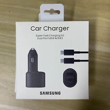 Samsung 45W Dual Port Fast Charging Car Charger & 3A 3ft USB-C to USB-C Cable myynnissä  Leverans till Finland