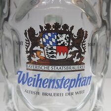 Used, Weihenstephan German Bavarian  1L Dimpled Heavy Beer Glass Stein Mug 8” Tall for sale  Shipping to South Africa