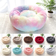 Used, Donut round fluffy dog bed dog sofa cat bed dog basket pet bed 40-100 cm for sale  Shipping to South Africa