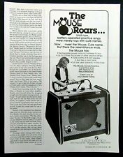 1979 LECTROSONICS "THE MOUSE" Amplificador de Prática Operado por Bateria - Anúncio de Revista de Guitarra, usado comprar usado  Enviando para Brazil