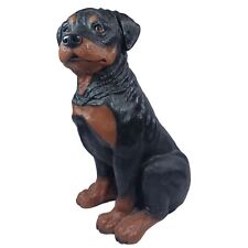 Estatueta de cachorro Rottweiler realista vintage 12" olhos de vidro estatuária universal comprar usado  Enviando para Brazil