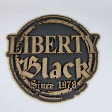 Usado, Placa de barra preta Liberty homem caverna madeira pendurada na parede comprar usado  Enviando para Brazil