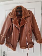 Brown aviator jacket for sale  CARDIFF