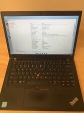 Used, Lenovo ThinkPad T480s i7-8650U @1.9GHz 16GB RAM 256G SSD Win 11 Pro for sale  Shipping to South Africa