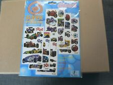 STICKER,DECAL SHEETS WITH SUPER STICKERS FORMULA ONE  F1 AND MOTORCYCLES segunda mano  Embacar hacia Mexico