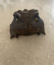 carved wood frog for sale  Apple Valley