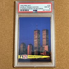 WORLD TRADE CENTER 1992 GUINNESS BOOK OF RECORDS LARGEST OFFICE PSA 8 NM-MT, used for sale  Shipping to South Africa