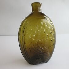 Antique Bottle PINT GII-72 EAGLE CORNICOPIA FLASK AMBER PONTIL KEENE NH, SCARCE for sale  Shipping to South Africa