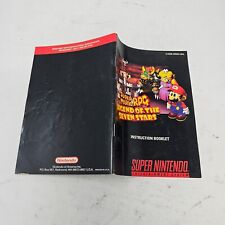Super Mario RPG SNES Super Nintendo Manual Instrucciones SOLAMENTE - COMO NUEVO segunda mano  Embacar hacia Argentina