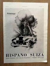 Publicité 1934 hispano d'occasion  Bordeaux-