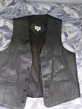 Leather waistcoat for sale  LONDON
