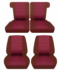 Fits 1980-1990 Ford Bronco II Front buckets and 50/50 Rear seat covers cotton for sale  Shipping to South Africa