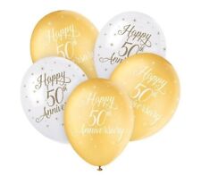 Balões de aniversário de casamento dourado 50º hélio/ar decoração festa pacote com 5 comprar usado  Enviando para Brazil