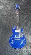 Mini guitarra TOMMY THAYER ELECTRIC BLUE AXE HEAVEN assinada nova KISS comprar usado  Enviando para Brazil