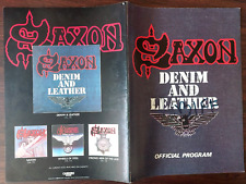 Saxon denim leather for sale  Shipping to Ireland