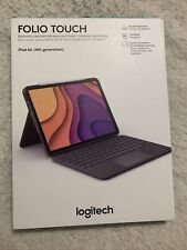 Funda para teclado táctil Logitech Folio con trackpad y conector inteligente para iPad Air 4 G segunda mano  Embacar hacia Argentina