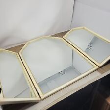 Used, Dressing Table Mirror Vintage Chic Trifold Free Standing & collapsible for sale  Shipping to South Africa