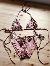 Topshop Pink Floral  Bikini Size 8 for sale  Shipping to South Africa