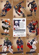 2008-09 UD Fleer Ultra Gold Columbus Blue Jackets conjunto completo de equipe com controle remoto (10) comprar usado  Enviando para Brazil