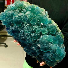 17.6LB   Paragenetic samples of natural blue-green Fluorite Crystal clusters for sale  Shipping to Canada