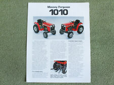 Massey Ferguson 1010 Trator Compacto Fazenda Brochura Prospekt agrícola, usado comprar usado  Enviando para Brazil