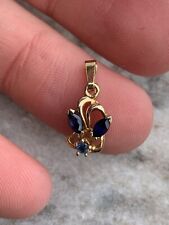 9ct Gold Sapphire Pendant 1 Gram 375 ￼ for sale  Shipping to South Africa