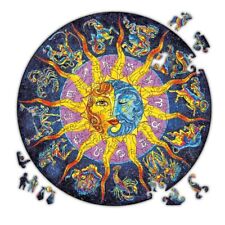 Drewniane Puzzle ZODIAK Z Elementami Zwierząt 34 cm 191 el na sprzedaż  PL