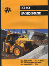 JCB "4CX" Backhoe Loader Brochure Leaflet for sale  Shipping to Ireland