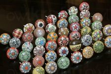 Perillas de cerámica multicolores estilo antiguo surtidas para cajones tocador de gabinete segunda mano  Embacar hacia Mexico