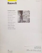Bauwelt 1993 design gebraucht kaufen  Klettgau
