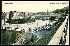 POLAND Warszawa Postcard 1910s Karowa Street Bridge by Chlebowski na sprzedaż  Wysyłka do Poland