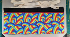 Meio avental arco-íris 3 bolsos servidor garçonete professor utilitário feito à mão comprar usado  Enviando para Brazil