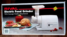 Vintage Rival Electric Food Grinder w/sausage stuffer #2250 White AS IS for sale  Columbus