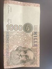 Banconota 1000 mille usato  Castiglion Fiorentino
