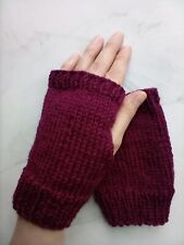 Hand knitted fingerless for sale  BRADFORD