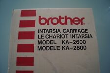 Brother intarsia carriage for sale  LEEDS