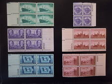 Conjunto completo de blocos de placas 1946 #939-944 6 blocos MNH OG F/VF comprar usado  Enviando para Brazil
