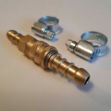 LPG GAS QUICK RELEASE COUPLING FULHAM NOZZLE BOTH ENDS + WORM DRIVE CLIPS   for sale  Shipping to South Africa