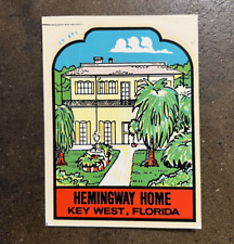 Original Vintage KEY WEST Florida TRAVEL Water DECAL Hemingway Home arte histórica, usado comprar usado  Enviando para Brazil