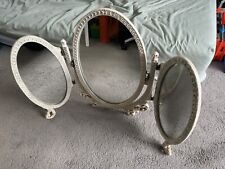 shabby chic triple dressing table mirror for sale  LONDON