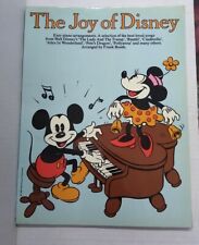 Libro de partituras The Joy Of Disney 1980 arreglos de piano fáciles difícil de encontrar segunda mano  Embacar hacia Argentina
