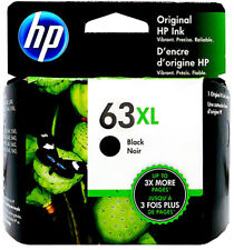 Used, HP #63XL Black Ink Cartridge F6U64AN NEW GENUINE for sale  Oglesby